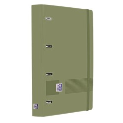 Oxford Europeanbinder Live & Go A4+ Carpeta Tamaño A4+ con Recambio de 100 Hojas Cuadricula 5x5mm - Tapa de Plastico Polyfoam