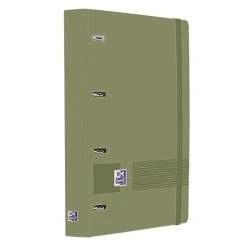 Oxford Europeanbinder Live & Go A4+ Carpeta Tamaño A4+ con Recambio de 100 Hojas Cuadricula 5x5mm - Tapa de Plastico Polyfoam