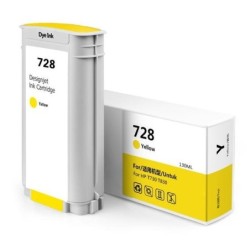 HP 728 Yellow Compatible Ink Cartridge - Replaces F9J65A/F9J61A