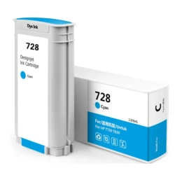 HP 728 Cyan Cartouche d'encre Générique - Remplace F9J67A/F9J63A