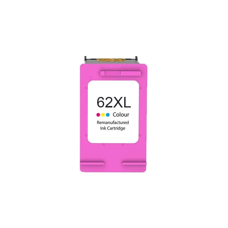 HP 62XL Color Cartucho de Tinta Remanufacturado - Reemplaza C2P06AE/C2P07AE