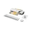 GBC Inspire+ A4 Set de Plastificadora + Recortadora de Esquinas + Cizalla + Paquete de 5 Bolsas de Plastificacion A4 - Hasta