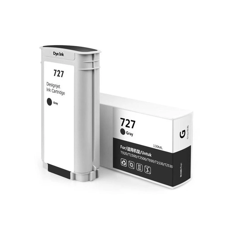 HP 727 Gris Cartucho de Tinta Generico - Reemplaza B3P24A/F9J80A