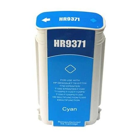 HP 72 Tinteiro Ciano Genérico - Substitui C9371A