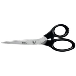 Leitz Stainless Steel Scissors 20cm - Ergonomic Grip - Black Color