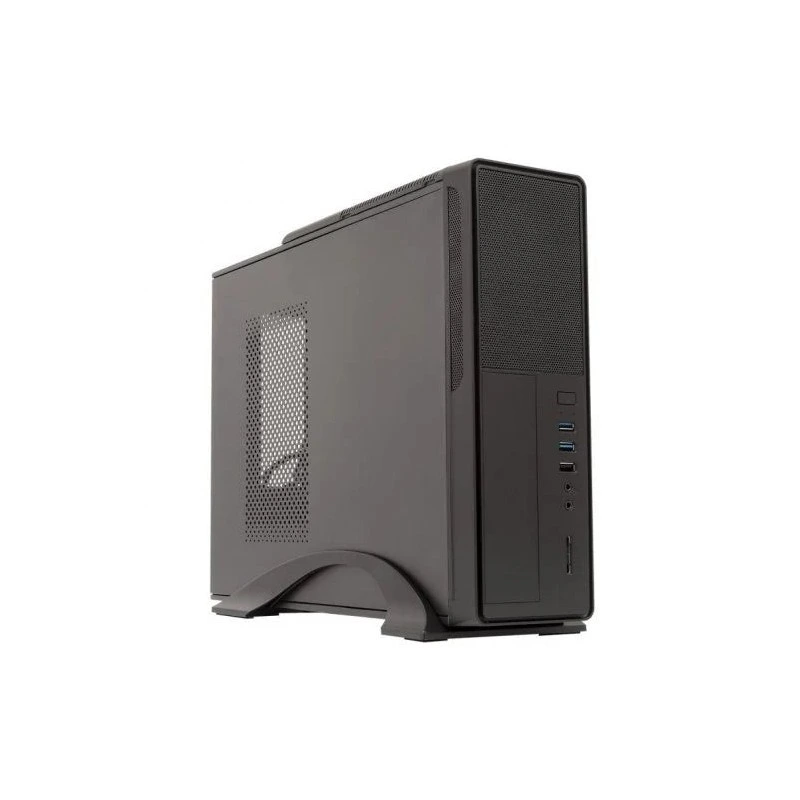 Unykach UK2010 ITX Tower Case, MicroATX - 450W Power Supply Included - Supported Drive Size 3,5", 2,5" - USB-A 3,0/2,0 and Audio