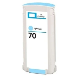 HP 70 Cyan Light Cartouche d'encre Pigmentée Générique - Remplace C9390A
