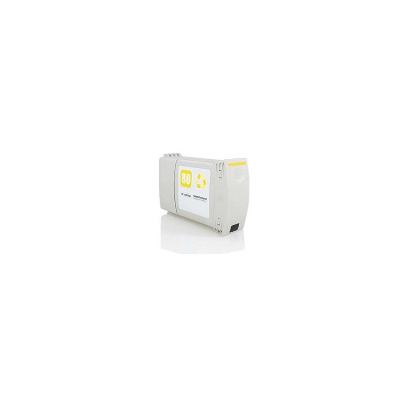 HP 80 Jaune Cartouche d'encre Générique - Remplace C4848A