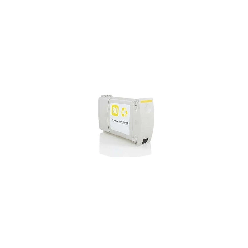 HP 80 Jaune Cartouche d'encre Générique - Remplace C4848A