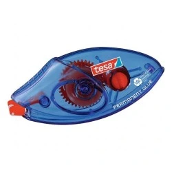 Tesa Roller EcoLogo Roller de Adhesivo Permanente 8.4mm x 8.5m - Adhesivo Extrafuerte - Preciso y Duradero - Fabricado con