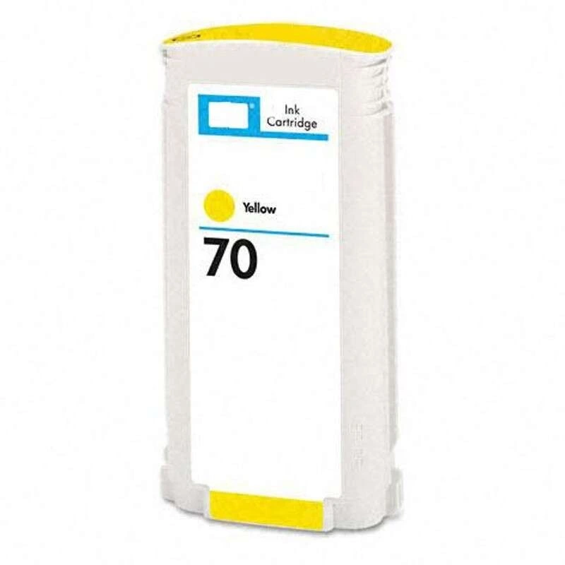HP 70 Jaune Cartouche d'encre Pigmentée Générique - Remplace C9454A