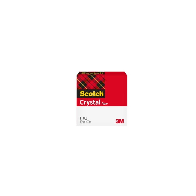Scotch Crystal Cinta Adhesiva 19mm x 33m - Supertransparente