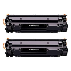 Canon 728/725/712/713/726 Black Pack of 2 Compatible Toner Cartridges - Replaces 3500B002/3484B002/1870B002/1871B002/3483B002