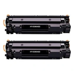 Canon 728/725/712/713/726 Black Pack of 2 Compatible Toner Cartridges - Replaces 3500B002/3484B002/1870B002/1871B002/3483B002