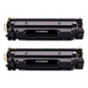Canon 728/725/712/713/726 Noir Pack de 2 Cartouches de Toner Génériques - Remplace 3500B002/3484B002/1870B002/1871B002/3483B002
