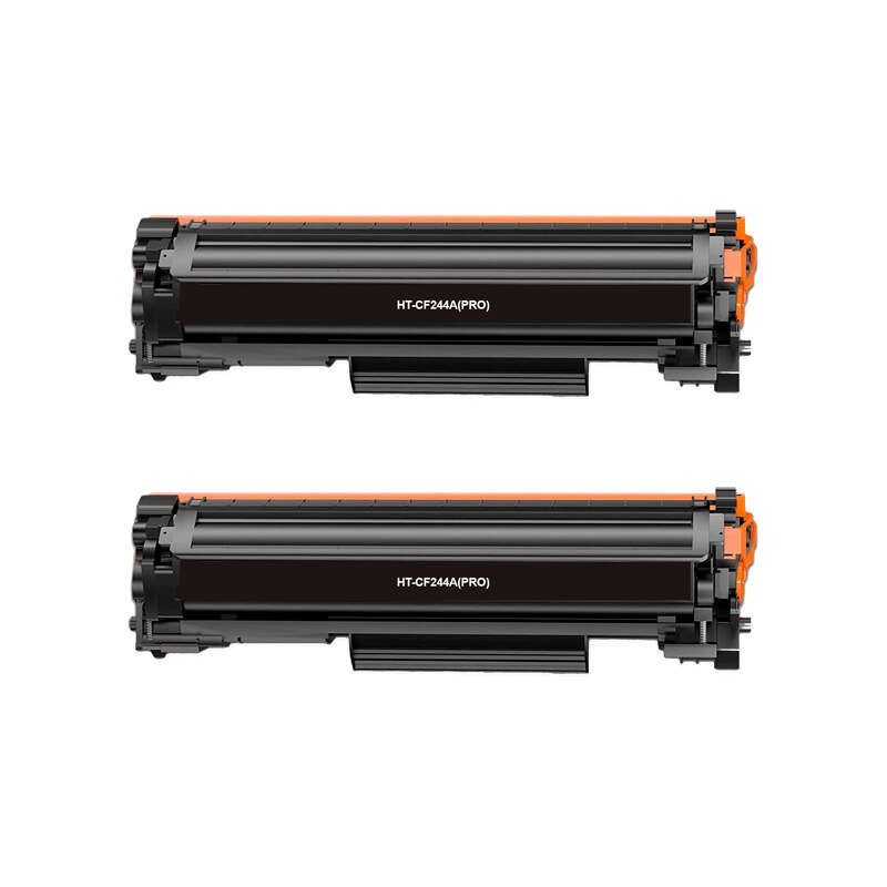 HP CF244A Black Pack of 2 Compatible Toner Cartridges - Replaces 44A