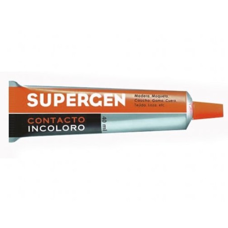 Supergen Contact Glue Colorless 40ml - Quick Drying - Does Not Contain Toluene - Resistance to Aging and UV Rays