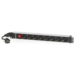 Salicru SPS PDU Power Strip Power Distribution Unit - 8 Schuko Type Outlets - Color Black