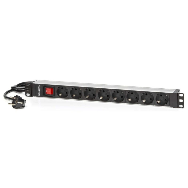 Unité de distribution d'alimentation Salicru SPS PDU Power Strip - 8 prises de type Schuko - Couleur noir