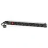 Unité de distribution d'alimentation Salicru SPS PDU Power Strip - 8 prises de type Schuko - Couleur noir