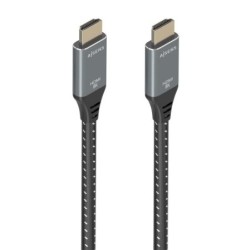 Câble HDMI Aisens V2.1 Ultra Haut Débit / HEC 8K@60Hz 48Gbps - A/M-A/M - 1m - Couleur Gris