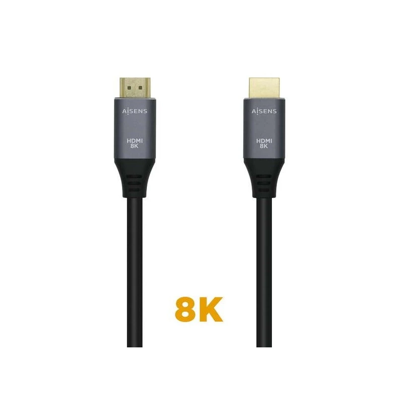 Aisens Cable HDMI V2.1 Ultra Alta Velocidad 8K@60Hz 48Gbps - A/M-A/M - 0.5m - Color Negro