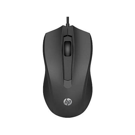 Rato HP 105 USB - Sensor ótico de 1600 DPI - Design ergonómico ambidestro - 3 botões com roda de deslocamento - Leve e durável