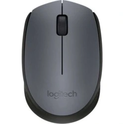 Logitech M170 Wireless Mouse 1000dpi - 3 Buttons - Ambidextrous Use - Grey/Black Color