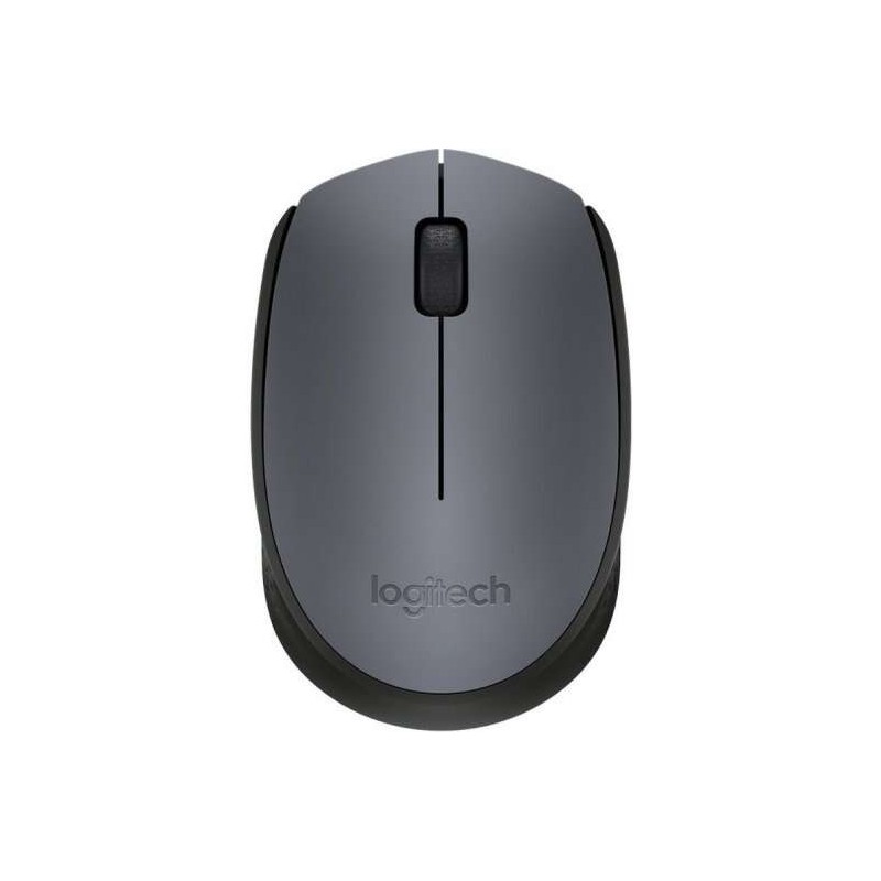 Souris sans fil Logitech M170 1000dpi - 3 boutons - Utilisation ambidextre - Couleur Gris/Noir