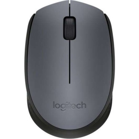 Logitech M170 Wireless Mouse 1000dpi - 3 Botões - Uso Ambidestro - Cor Cinza/Preto