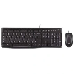 Logitech MK120 Pack USB Keyboard + Mouse 1000dpi 3 Buttons - Ambidextrous Use - Portuguese