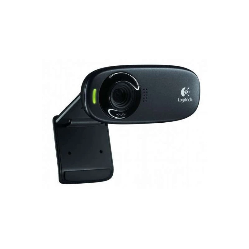 Logitech C310 Webcam HD 720p - 5Mpx - USB 2.0 - Microfone integrado - Ângulo de visão 60º - Foco fixo - Cabo 1,50 - Cor preta