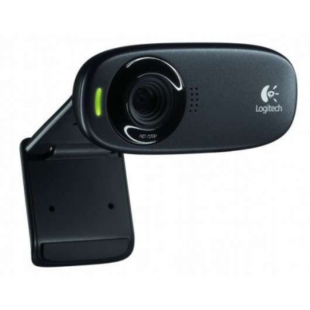 Logitech C310 Webcam HD 720p - 5Mpx - USB 2,0 - Integrated Microphone - 60º Viewing Angle - Fixed Focus - 1,50 Cable - Black
