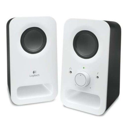 Logitech Z150 Multimedia Speakers 2,0 6W - 3,5mm Jack Input - Headphone Jack - 1,80m Cable - White Color