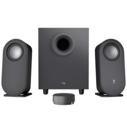 Alto-falantes Bluetooth Logitech Z407 2.1 - 80W - Subwoofer de 20W - Micro USB, entrada Jack de 3,5 mm - Controle sem fio - Cor