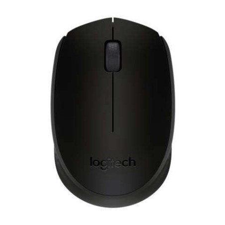 Logitech B170 Wireless Mouse 1000dpi - 3 Buttons - Ambidextrous Use - Black Color