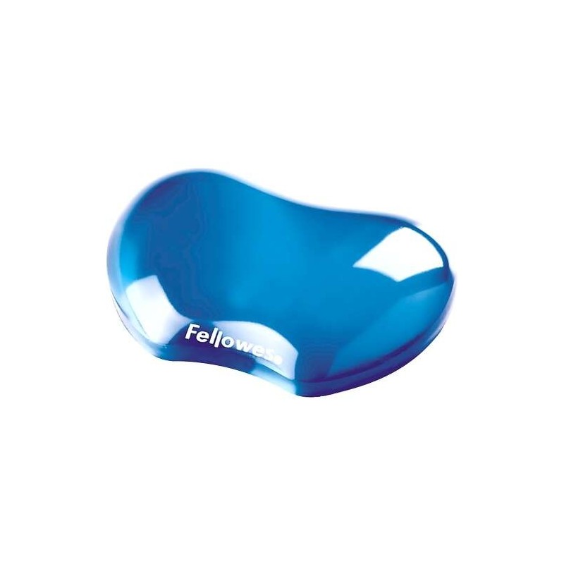 Fellowes Crystal Reposamuñecas Flexible de Gel - Resistente a las Manchas - Color Azul
