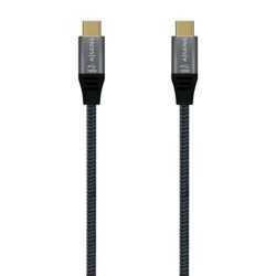 Cabo Aisens USB 2.0 USB-C 100W E-Mark - 1m Cinzento