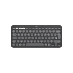 Teclado sem fio Logitech Pebble Keys 2 K380s - Bluetooth + RF Logi Bolt - Teclas silenciosas de baixo perfil - Easy”'Switch