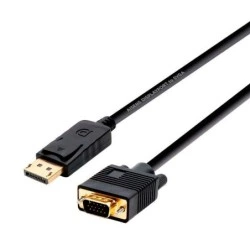 Câble convertisseur Aisens Displayport vers VGA - DP/M-VGA/M - 2,0 m - Noir