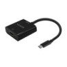 Aisens USB-C to HDMI Converter 4K@30Hz - USB-C/M-HDMI/H - 15cm - Black