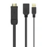 Aisens Active Converter HDMI 2,0 + USB POWER. to DisplayPort V1,2 - HDMI/M-USB/M-DP/H - 10CM - Color Black