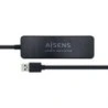 Aisens HUB USB 3.0 - Type A Mâle vers 4xType A Femelle - 30 cm - Couleur Noir