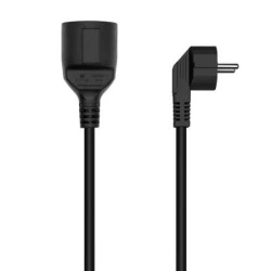 Câble d'extension d'alimentation Aisens Schuko - CEE7/M-CEE7/H - 10M - Couleur Noir