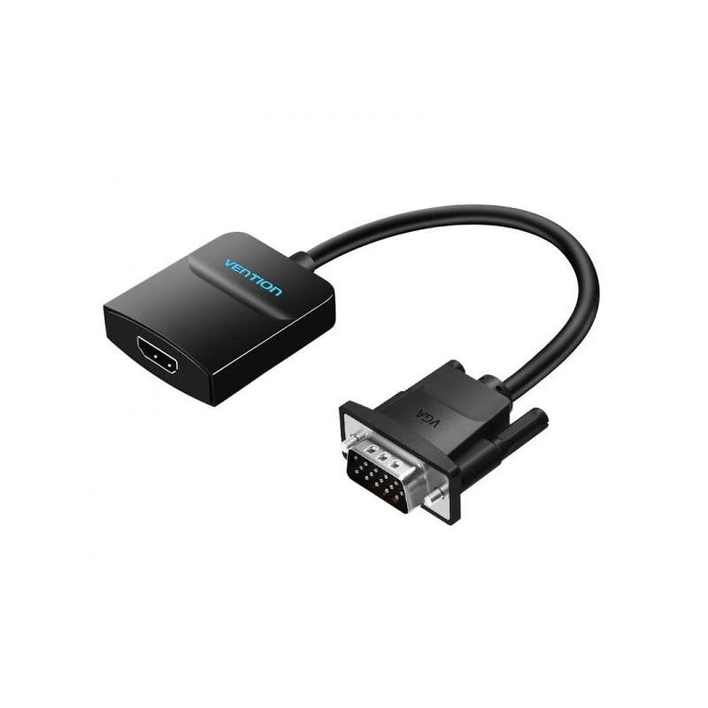 Vention Conversor VGA Macho a HDMI Hembra - 0.15m - Color Negro
