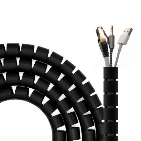 Aisens Spiral Cable Organizer 25mm - 3,0m - Black
