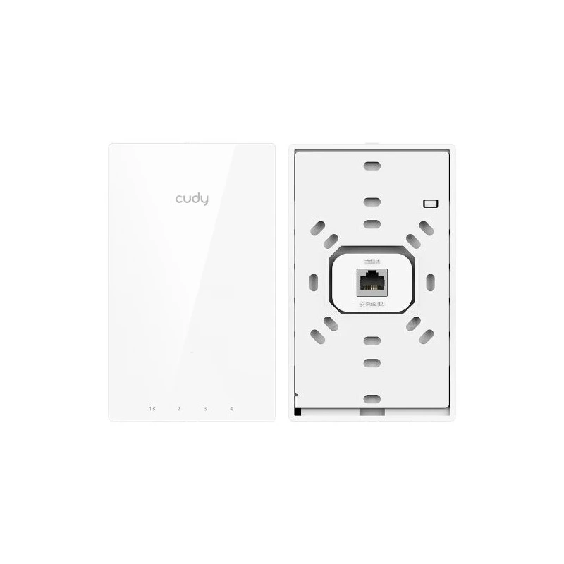 Point d'accès mural Cudy AC1200 - Double bande jusqu'à 1167 Mbps - WiFi 5 - Couverture 60 m2 - Prend en charge jusqu'à 40