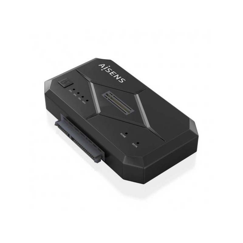 Aisens Docking Station Hard Drive Cloner - Installation facile - Compatible avec SATA et M.2 NVME - Plug and Play - USB 3.0
