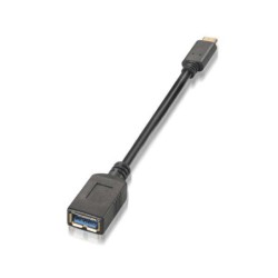 Aisens - Câble USB-C vers USB-A femelle 3.1 Gen1, 15 cm