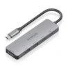 Aisens USB-C Dock 5 em 1 - USB-C para 1xHDMI - 2xUSB-A - 1xUSB-C - 1xUSB-C PD 100W - 15cm - Cor Cinza